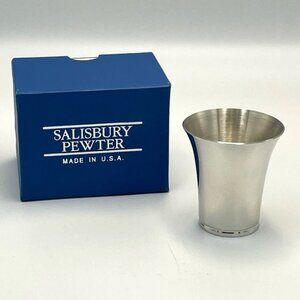 Vtg Salisbury Pewter 1986 JFK Kennedy Half Dollar Coin 2 oz Shot Glass Jigger